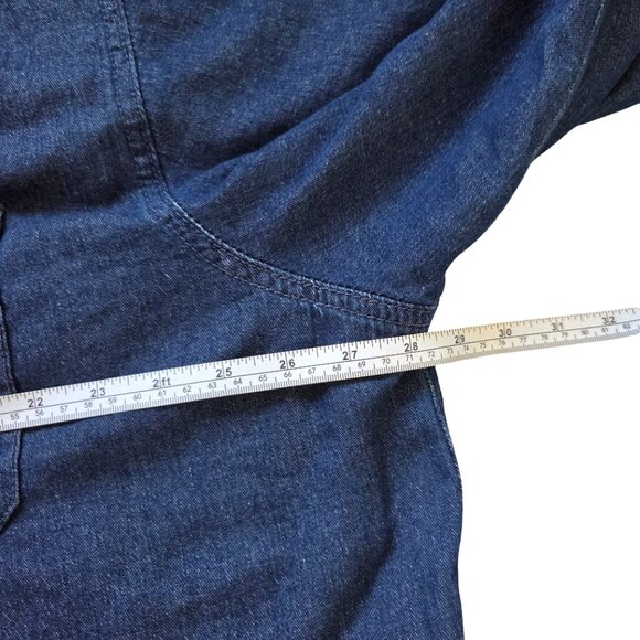 Wrangler Sherpa Lined Jacket Men's 2XL Faux Denim 100% Cotton Western Wear Chore - Picture 8 of 8